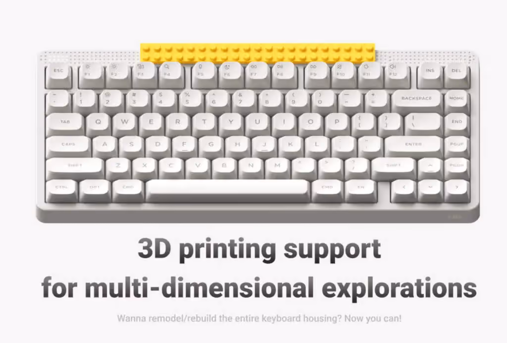 Clavier mécanique NuPhy Node 100 rétro 1800, options low-profile et full-height, touches 1800, design compact, RGB, switches mécaniques