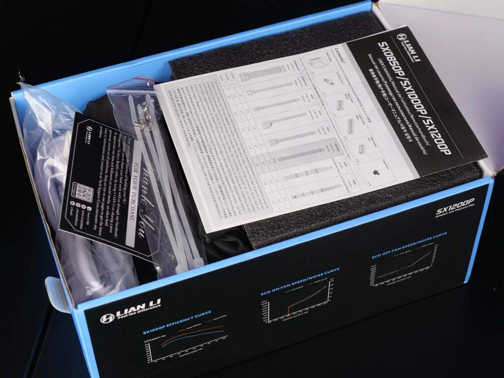 psu lian li sx1200p box ouverture