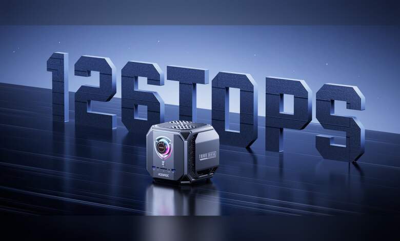 Boîtier Acemagic Tank Centre M1A PRO PRO+ avec processeur Ryzen AI Max+ 395, carte mère compacte, refroidissement, ports I/O