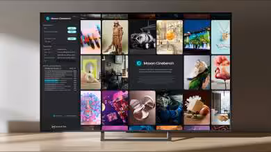 Interface Cinebench 2026 affichant benchmark avec prise en charge Redshift et GPU Blackwell, résultats et graphiques de performance