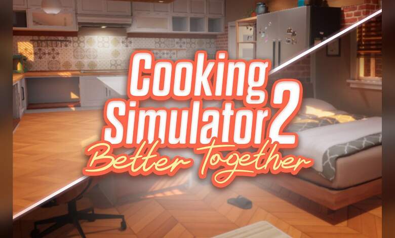 Logo Cooking Simulator 2 sur fond noir, rendu haute résolution pour article hardware et jeu vidéo, textures et éclairage détaillés