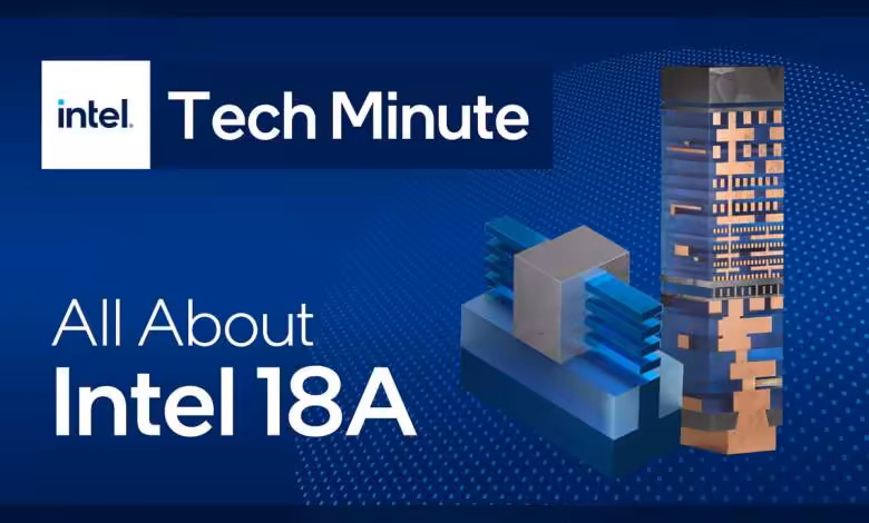 Photo usine Intel microprocesseur wafer nœud 18A test NVIDIA décision Intel Foundry matériel semiconducteurs