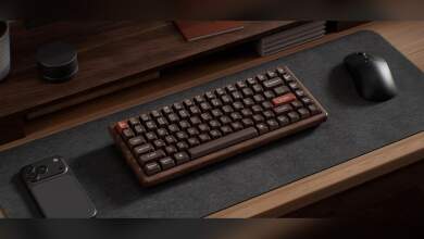 Clavier mécanique Keychron K2 HE édition noyer tout bois, design magnétique, switches mécaniques compact 75%, RGB, rétroéclairage