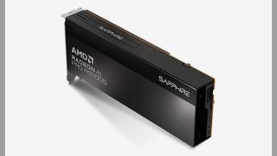 Cartes graphiques Radeon AI PRO passives R9700S R9600D de Sapphire ASRock PowerColor, refroidissement passif et design PCB hautes performances