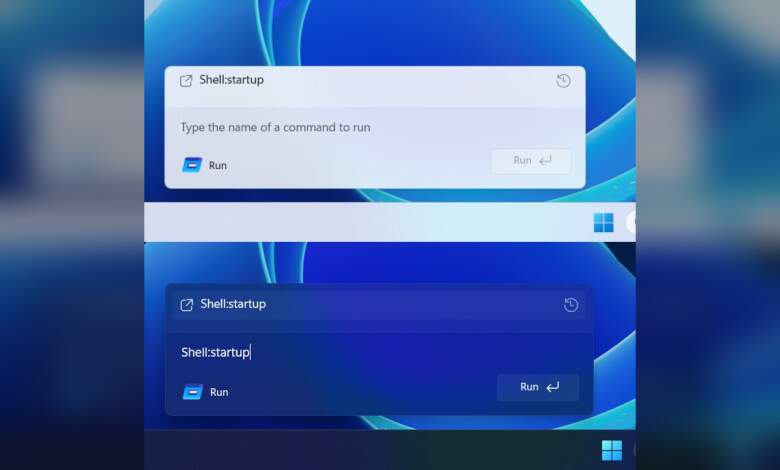 Windows 11 teste un nouveau dialogue Exécuter, modernisé et optionnel 1 Capture d'écran du nouveau dialogue Exécuter de Windows 11, interface modernisée avec icônes système et éléments UI matériels