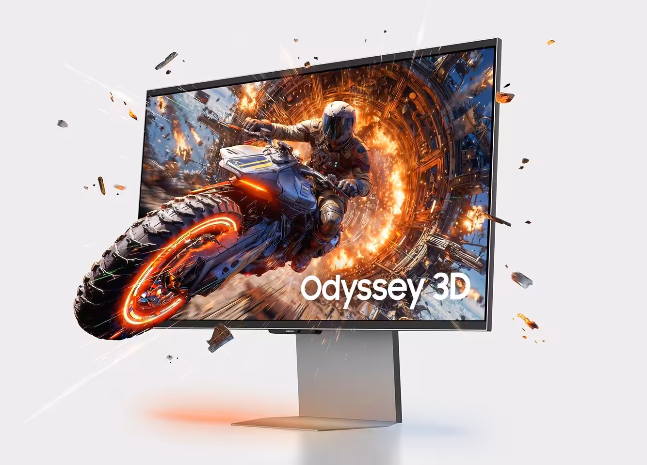 Moniteur Samsung Odyssey 2026 6K 3D 1 040 Hz écran gaming HDR mini‑LED design incurvé ports DisplayPort HDMI