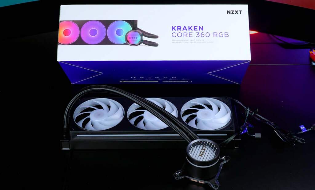 test aio nzxt kraken core 360 rgb image vedette