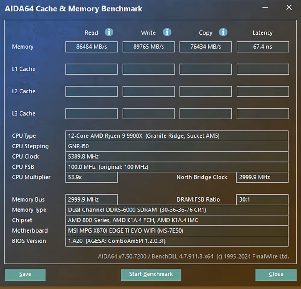 Test MSI MPG X870I Edge Ti EVO WiFi : la carte mère X870 Mini-ITX ultime ? 128 test msi mpg x870 i edge ti evo wifi mémoire oc via msi tool bios