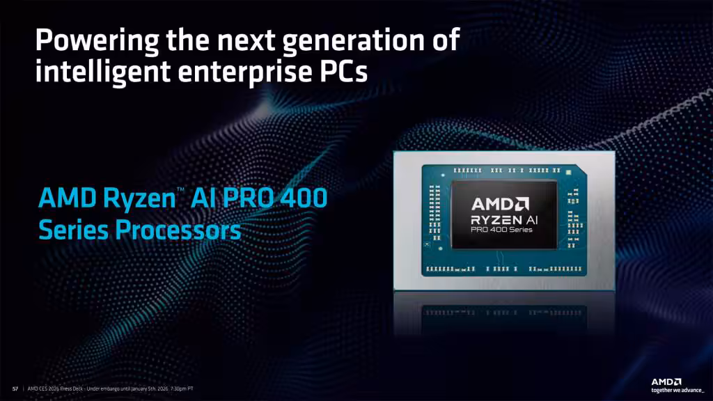AMD Ryzen AI 400 « Gorgon Point » : ce qu’il faut retenir 32 AMD Ryzen AI 400 Gorgon Point pro entreprise