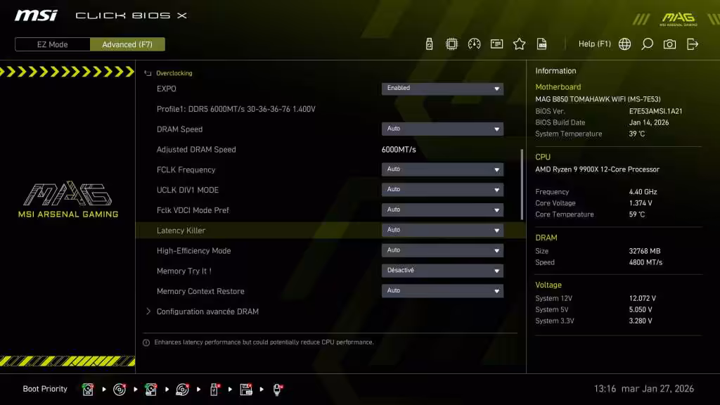 MSI EZ Mode b850 tomahawk 07