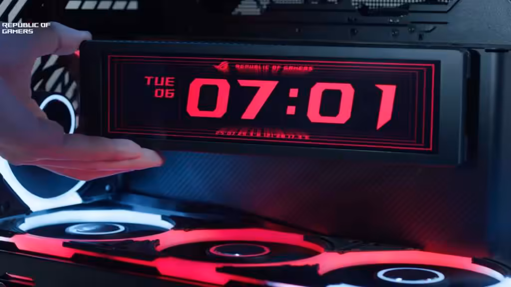 ASUS ROG Cronox : le boîtier panoramique ultime avec écran LCD et airflow breveté 12 asus rog cronox écran rotatif 9 2 pouces