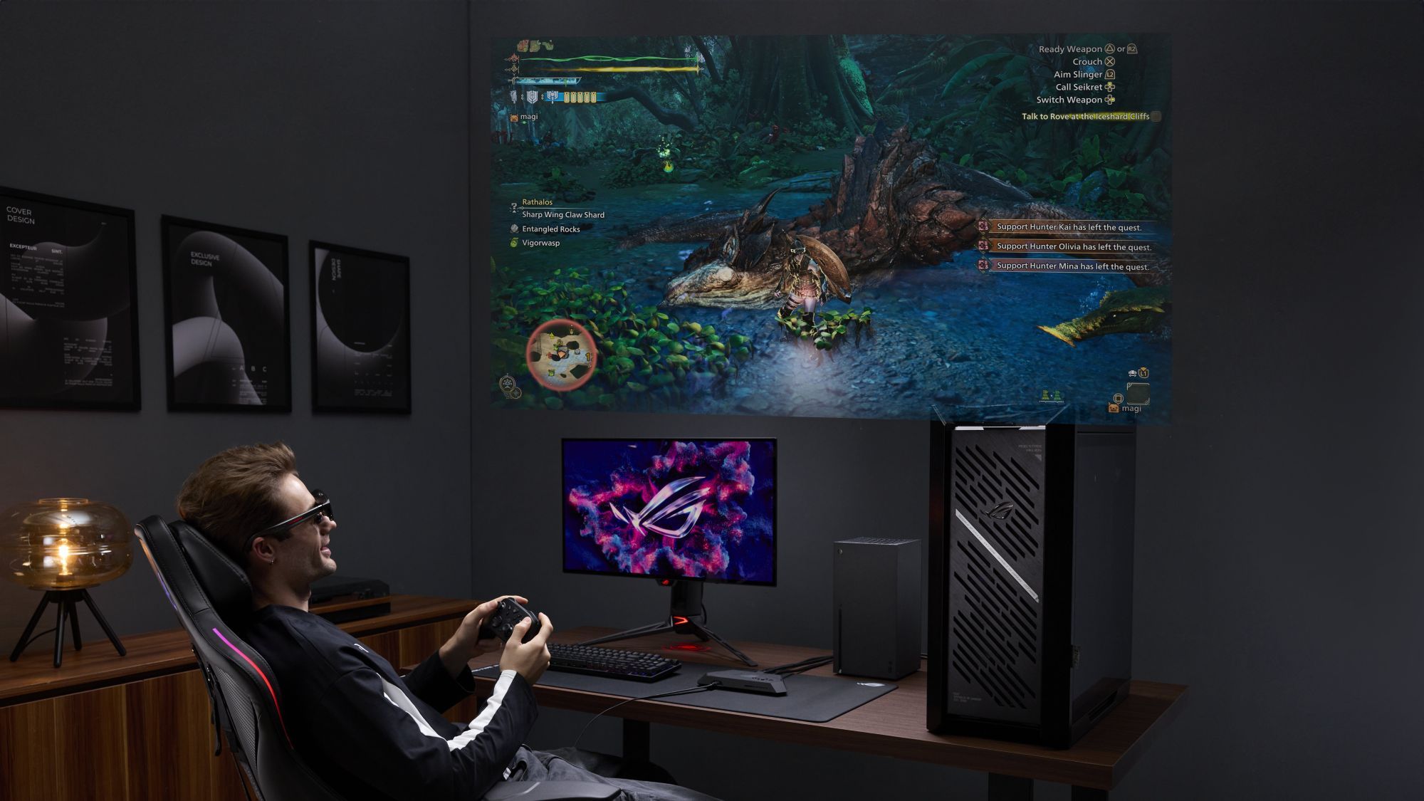 ASUS ROG × XREAL R1 : lunettes AR gaming Micro OLED FHD 240 Hz, écran 171”