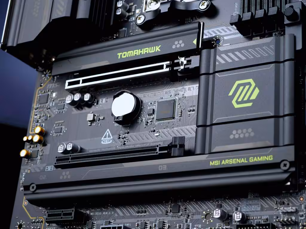 b850 tomahawk slots pcie