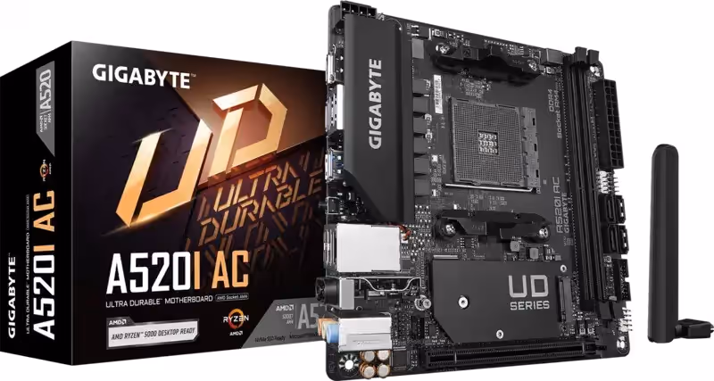 Cartes mères GIGABYTE AM4 pour processeurs Ryzen, quatre modèles DDR4, VRM, slots PCIe et dissipateurs visibles