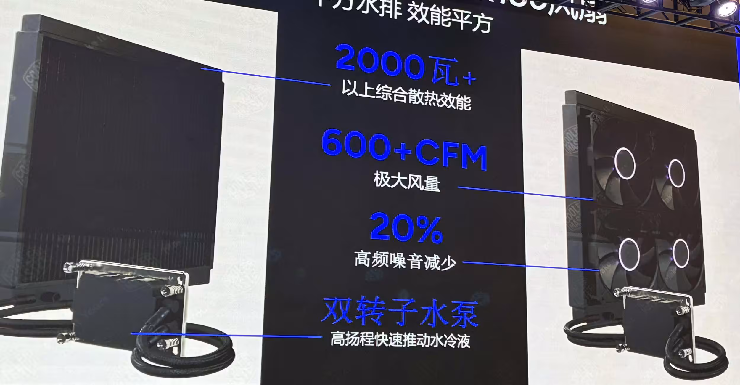 Capture de présentation technique AIO 360×360mm avec texte sur fond gris