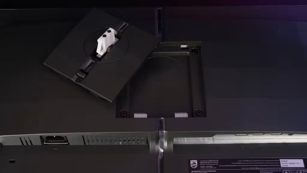 dos Philips Evnia 25M2N3200U montage plaque rapide