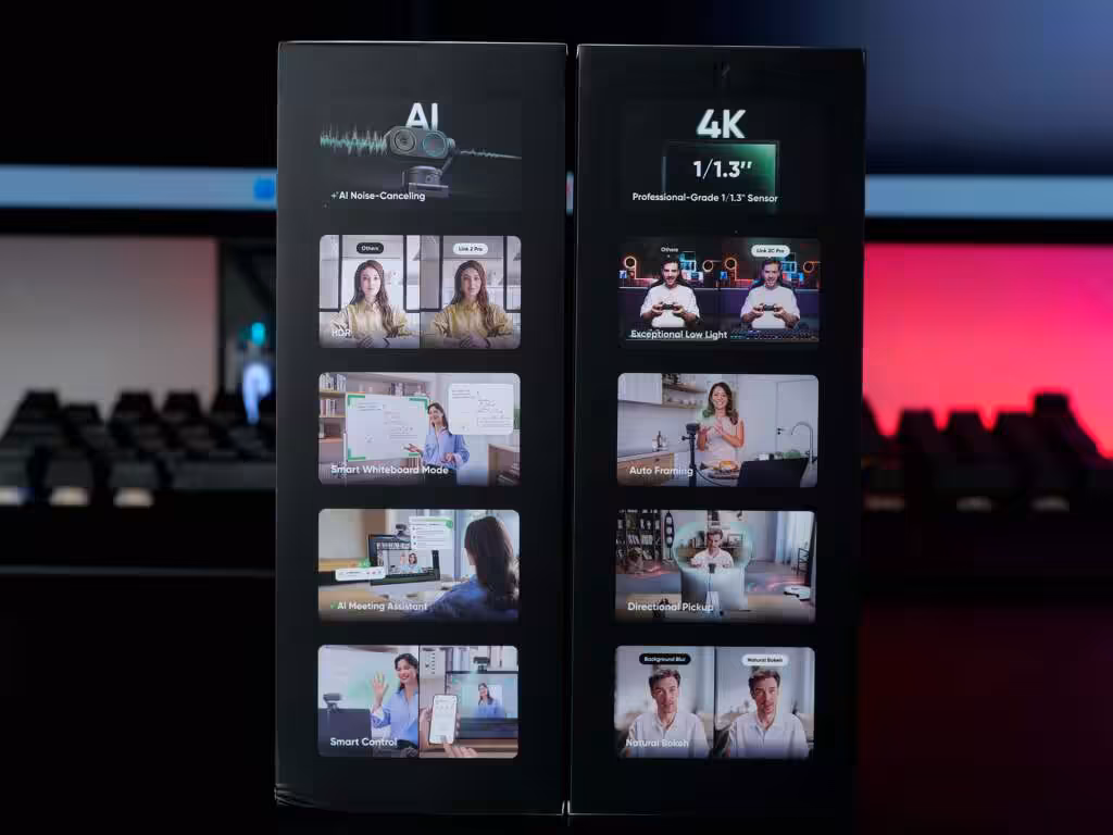 insta360 link 2 pro 2c pro boites specs