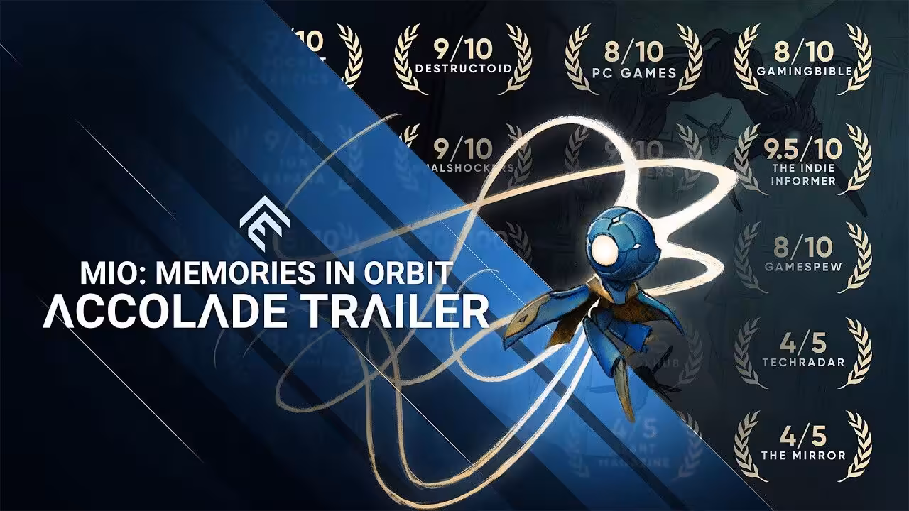 MIO: Memories in Orbit cartonne avec 83/100 Metacritic et une BO remarquée 2 Affiche promotionnelle MIO: Memories in Orbit avec notes d'évaluation de plusieurs magazines