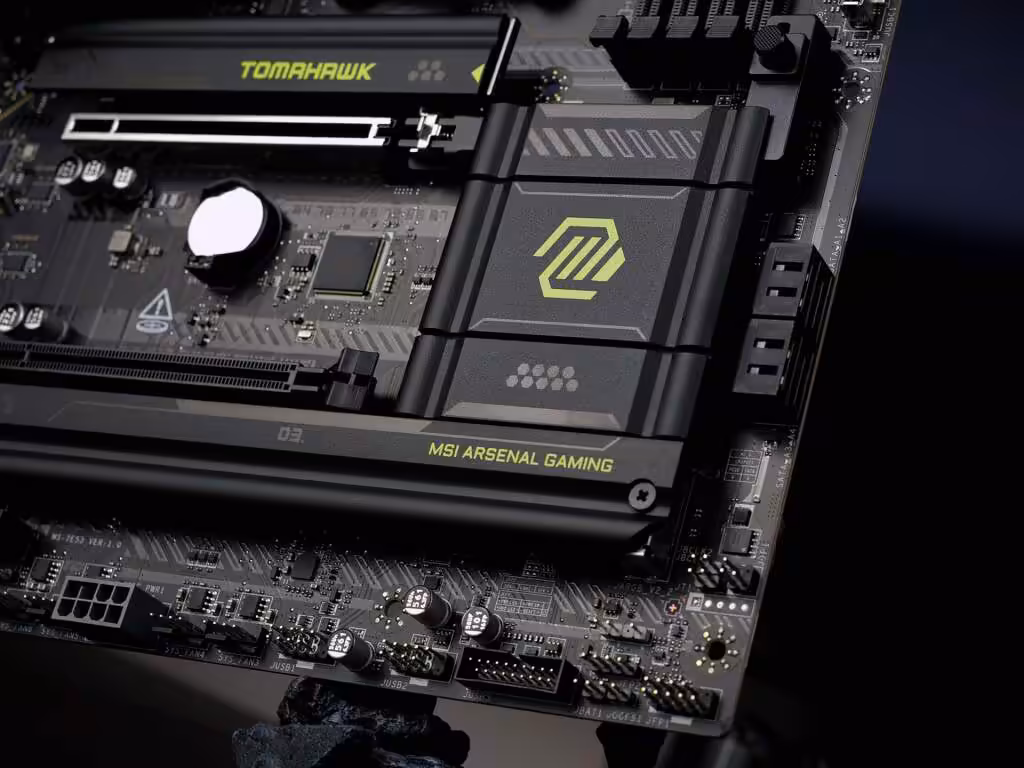 Dissipateur du chipset B850 sur la MSI MAG B850 TOMAHAWK WIFI