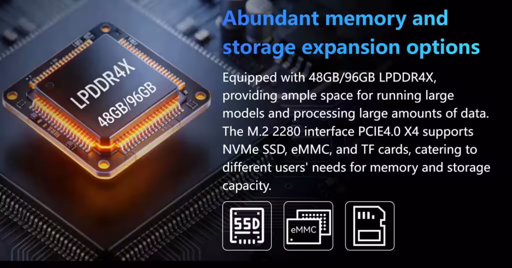Orange Pi AI Station : Ascend 310, double LAN, jusqu’à 96GB 8 Orange Pi AI Station avec puce Ascend 310, double LAN, prise en charge jusqu’à 96 GB — carte CPU pour applications AI