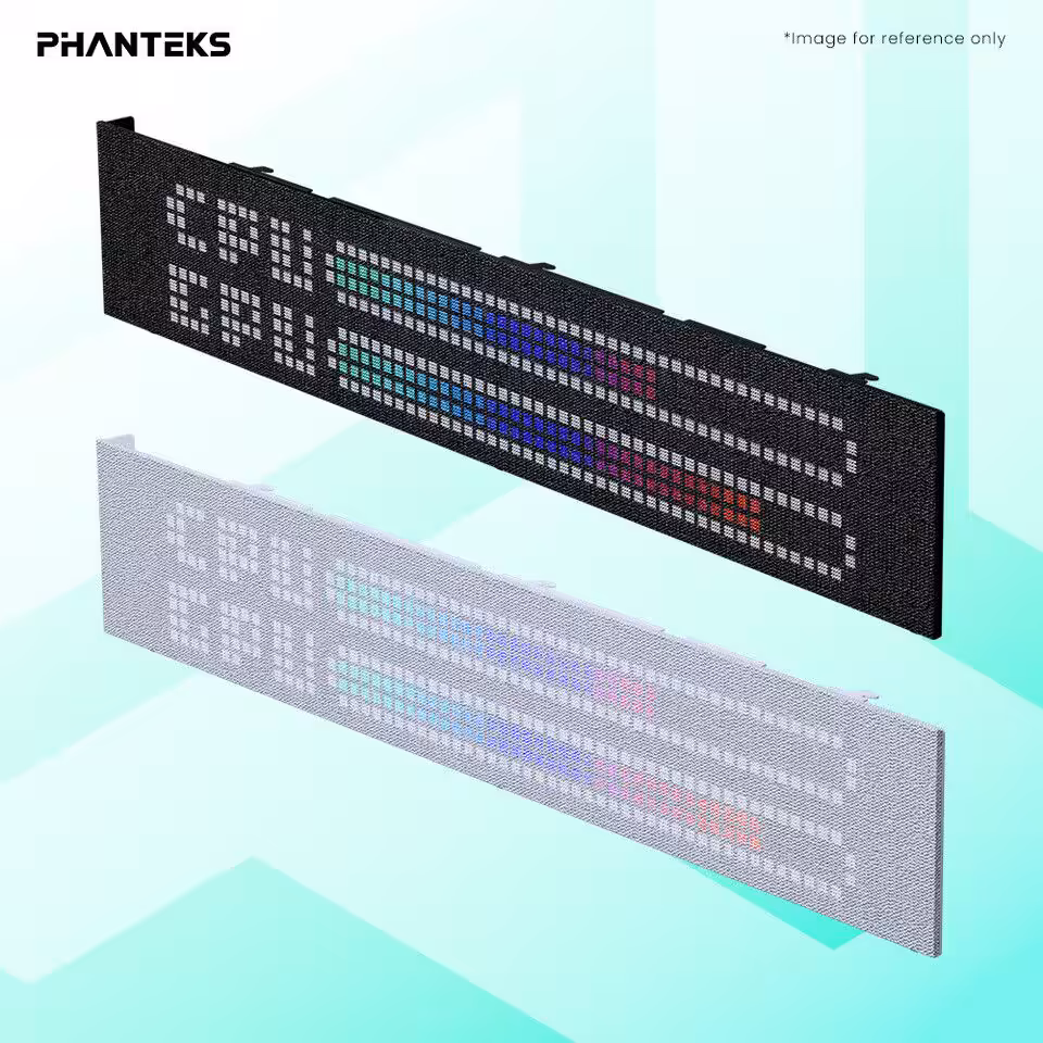 Panneau LED textile Phanteks avec indicateurs CPU et GPU
