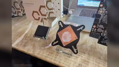 Installation du Carbice Ice Pad avec un ventilateur de refroidissement et un pad thermique en cuivre