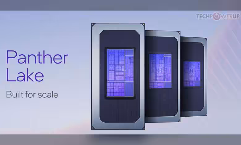 Intel Core Ultra 7 356H : fuites de scores R23 et 3DMark, gains limités mais multicœur solide 1 Processeurs Intel Panther Lake avec design moderne et éclairage bleu violet