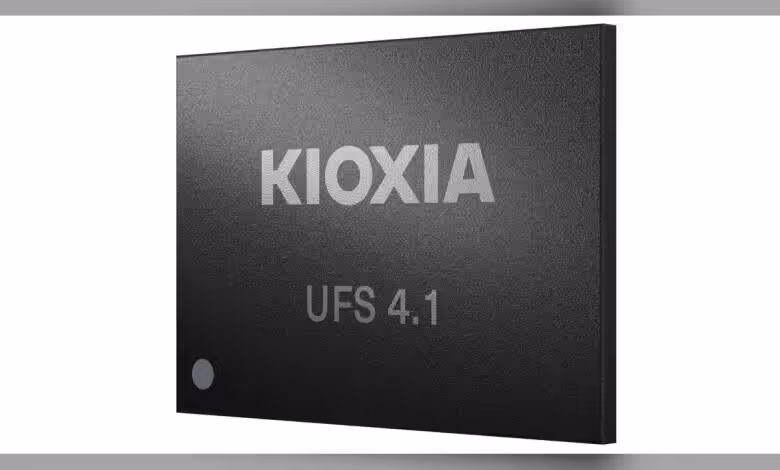 QLC UFS 4.1 Kioxia : échantillons mobiles haute capacité, +95 % en écritures aléatoires 1 QLC UFS 4.1 Kioxia : échantillons mobiles haute capacité, +95 % en écritures aléatoires