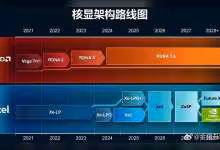 Schéma comparatif AMD RDNA et Intel Xe de 2021 à 2029 montrant évolutions GPU.