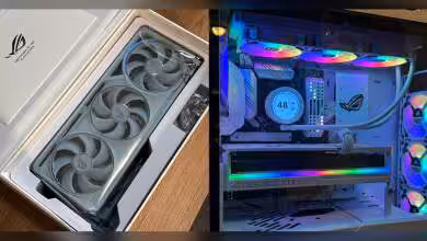 GeForce RTX 5080 remboursée mais livrée : Amazon autorise l’acheteur à la garder 6 Carte graphique ASUS ROG dans sa boîte, éclairage naturel, contraste modéré