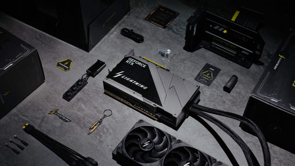 Carte graphique MSI GeForce RTX™ 5090 32G LIGHTNING Z vue ensemble