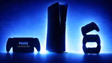 Silhouette console PS6 et PlayStation portablle handheld