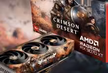 Radeon RX 9070 XT NITRO+ Crimson Desert Edition concept