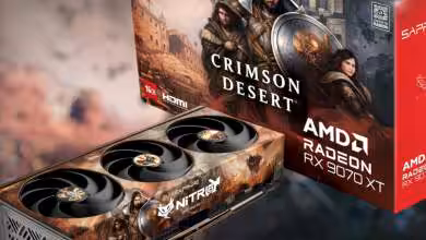 Radeon RX 9070 XT NITRO+ Crimson Desert Edition concept