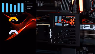 Photo produit WireView Pro II en action, avec interface monitoring graphique