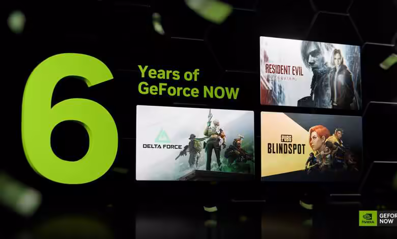 GeForce NOW : 6 ans, 1 milliard d’heures streamées et 24 jeux en février 1 Montages de jeux pour le 6e anniversaire de GeForce NOW : Resident Evil, Delta Force, Blindspot.