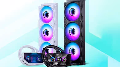 phanteks 360m25 lcd aio 360 mm avec ecran ips 6