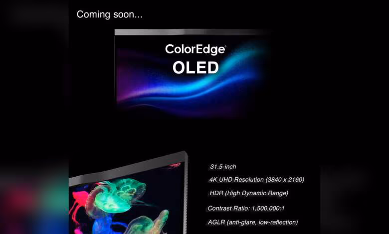 EIZO ColorEdge OLED 31,5" 4K HDR avec anti-reflet, coming soon.