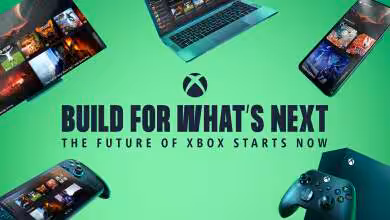 Xbox Game Pass sur divers appareils avec fond vert et slogan futuriste