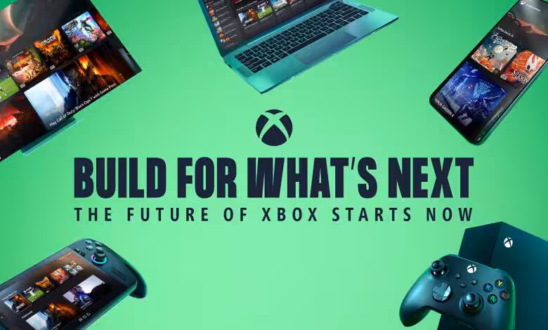 Xbox Dev Summit : « next generation » détaillée le 11 mars à la GDC 2026 1 Xbox Game Pass sur divers appareils avec fond vert et slogan futuriste