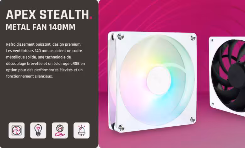 Alphacool Apex Stealth Metal 140 mm : la série Stealth s’étend avec un nouveau format 1 Alphacool Apex Stealth Metal Couv