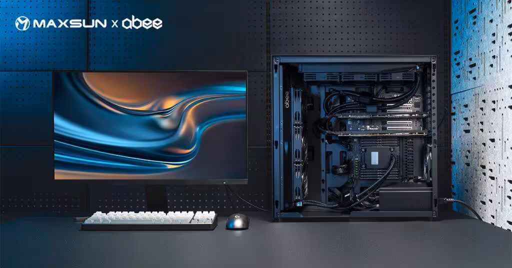 MaxSun Arc Pro B60 Dual GPU watercooling single slot workstation