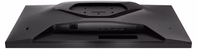 AOC Q27G20SM : écran gaming 27" 1440p 320 Hz avec Mini LED 1 152 zones 2 Vue du dessous de l'écran AOC Q27G20SM montrant les ports de connexion.