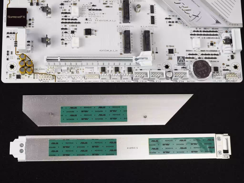 asus rog strix b850 a gaming wifi7 neo heatsinks ssd
