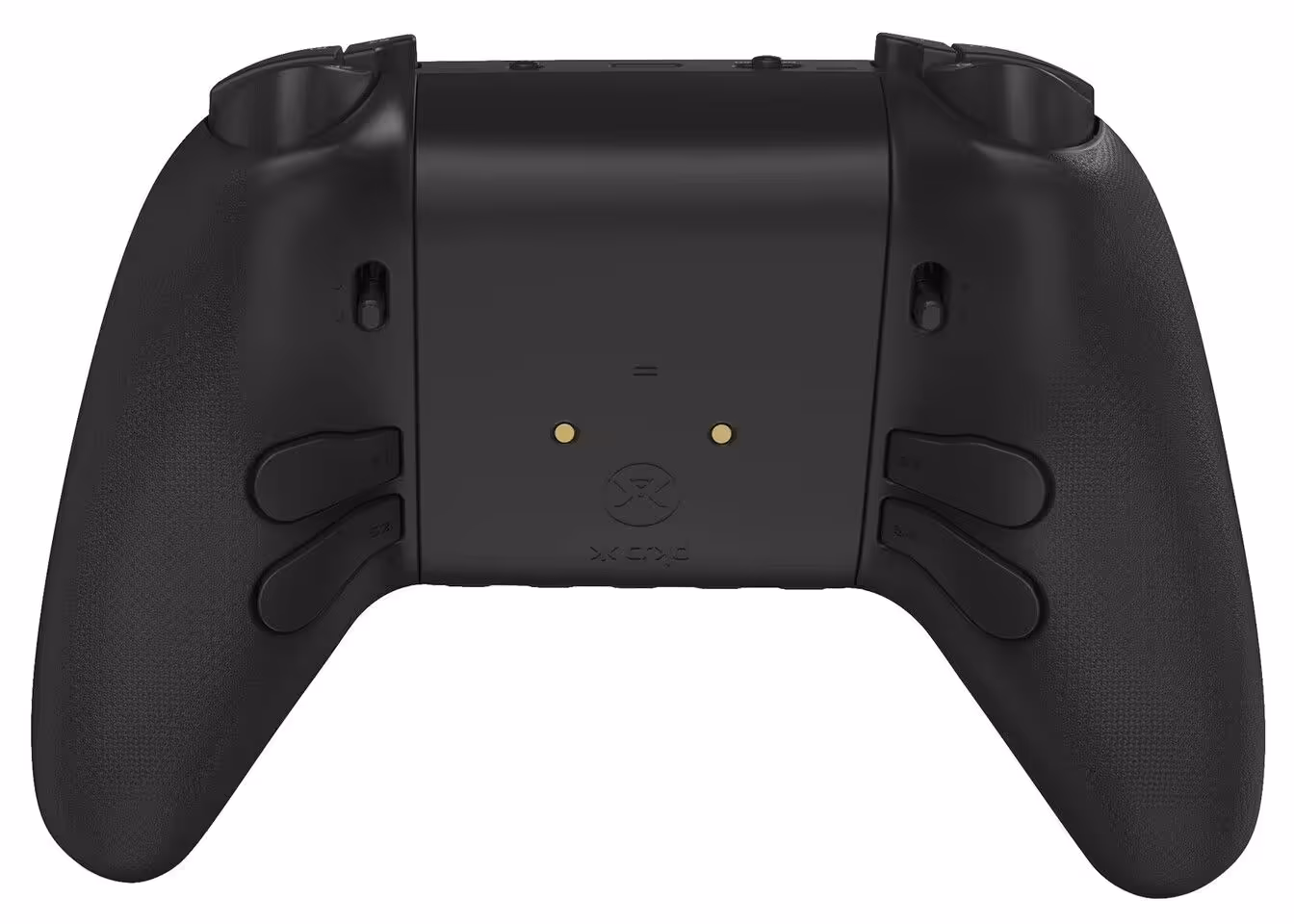 Vue arrière d'une manette noire CRKD ULT PRO avec poignées profilées.