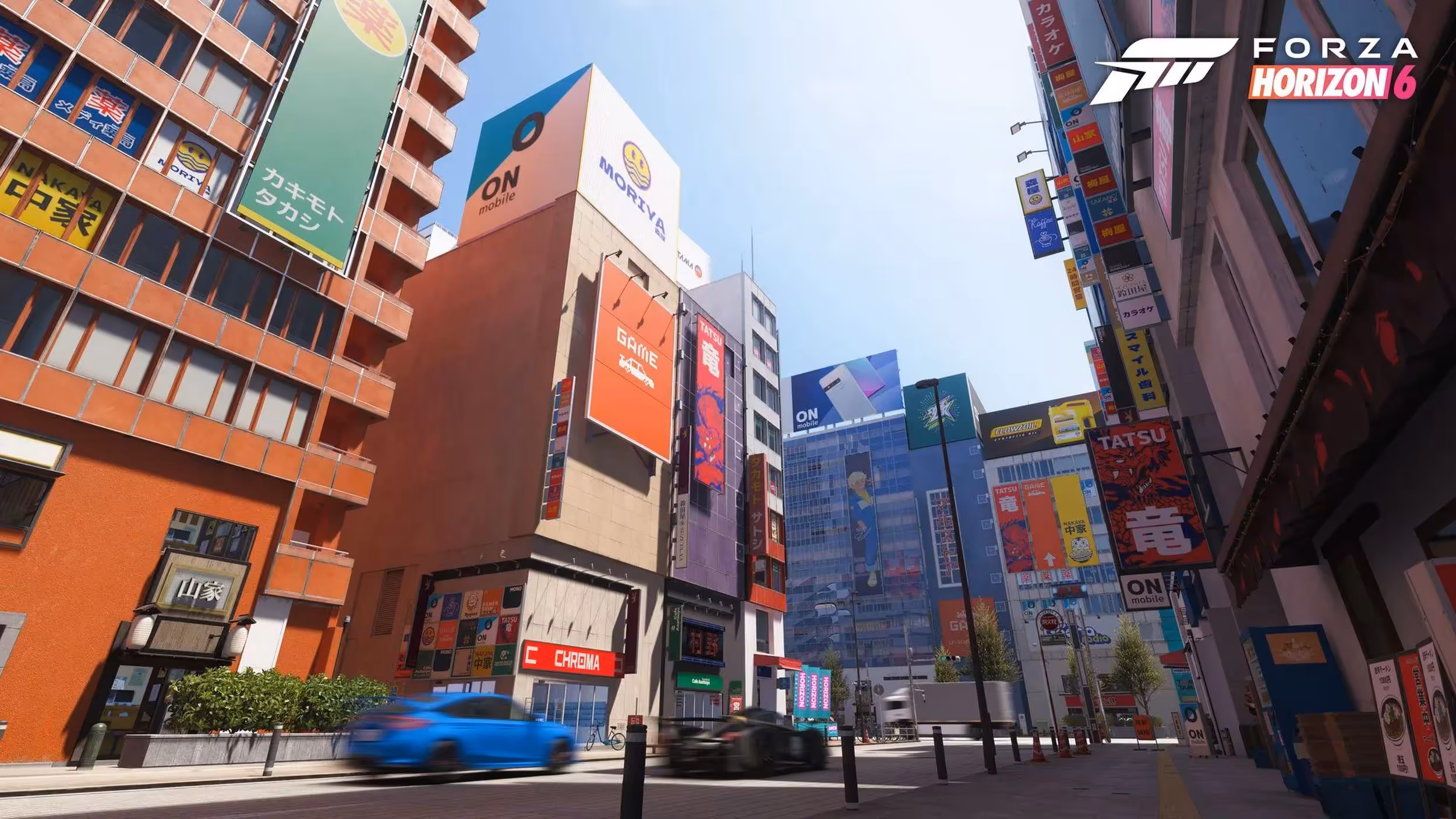 Forza Horizon 6 PC : configurations requises, RT Extrême en 4K sur RTX 5070 Ti et support Steam Deck 6 Rue de ville animée, bâtiments colorés, ambiance urbaine Forza Horizon 6