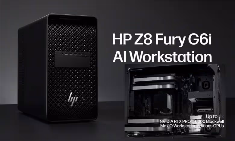 HP Z8 Fury G6i : jusqu’à quatre RTX PRO 6000 Blackwell et 384 Go de VRAM dans une tour 1 hp z8 fury g6i ai workstation