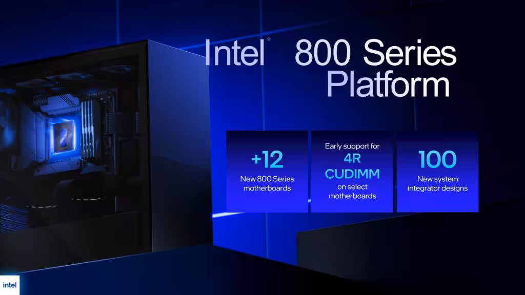 intel core ultra 200s plus nouvelles cartes meres chipset 800
