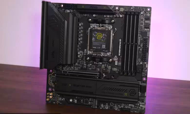 MSI MAG B850M Mortar Max WiFi : 4 M.2 et 5 GbE, mais un seul slot PCIe 1 msi b850m mortar max 4 m2 5gbe