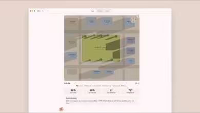 Capture d'écran d'une application météo avec carte de chaleur et statistiques détaillées.